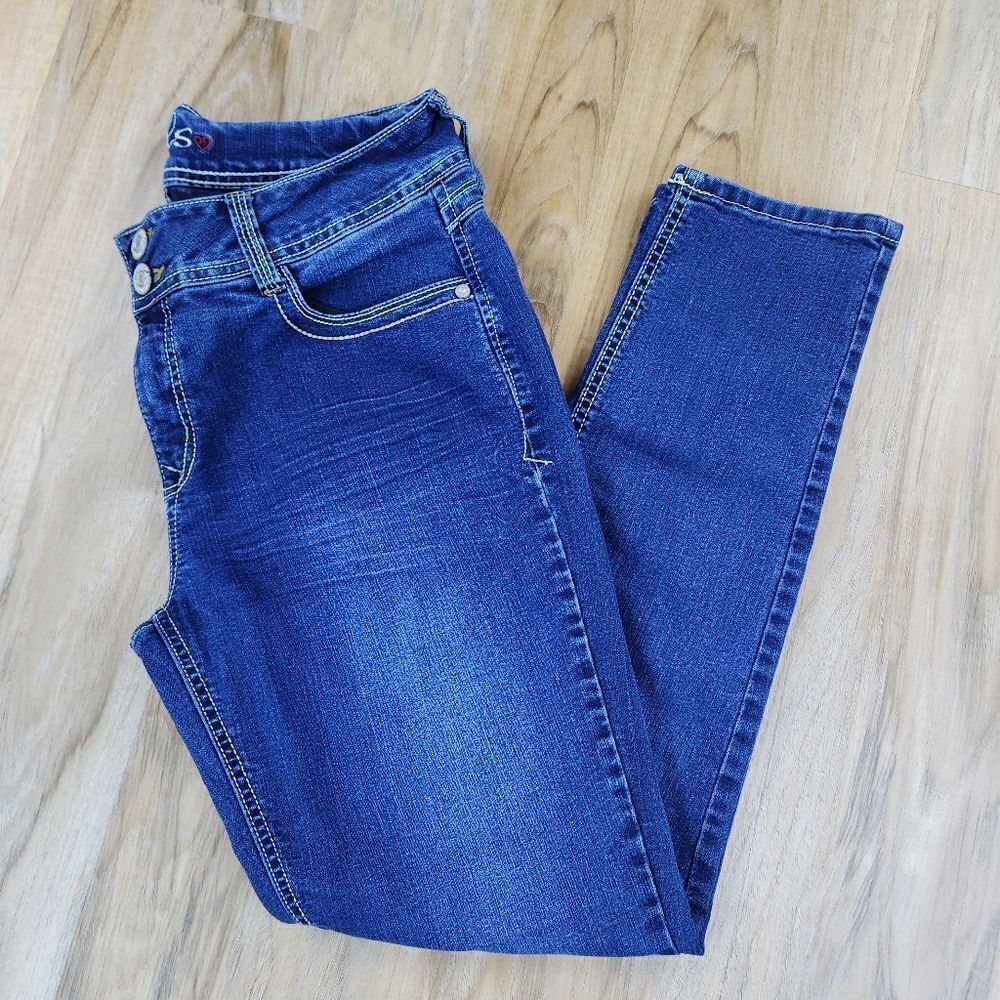 💛Angels Blue Curvy Skinny Leg Jeans Size 10/30